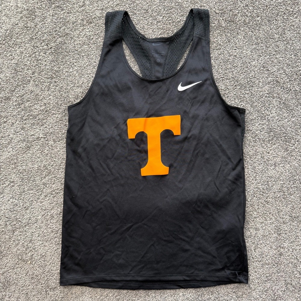 Nike Tennessee Volunteers Womens Small Black Mesh Racerback Tank Top Orange T